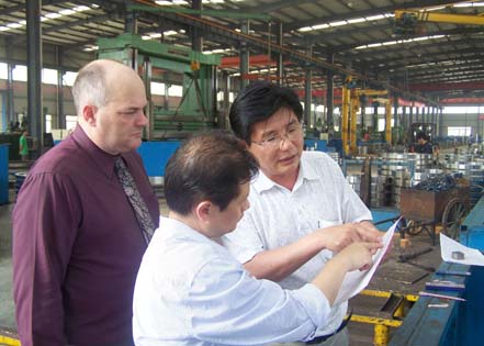 5月8日美國(guó)客商來(lái)我司參觀考察！